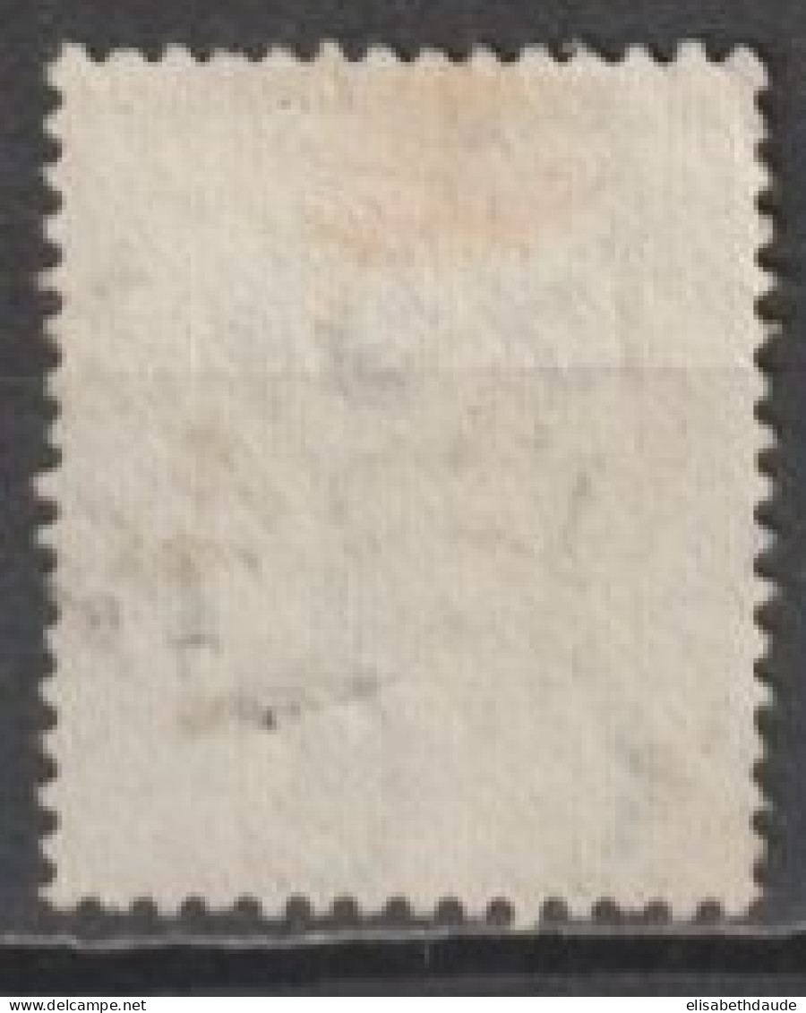 CEYLON - 1868 - YVERT N° 57 OBLITERE (PETIT TROU DÛ A L'OBLITERATION) - COTE = 85 EUR. - Ceylan (...-1947)