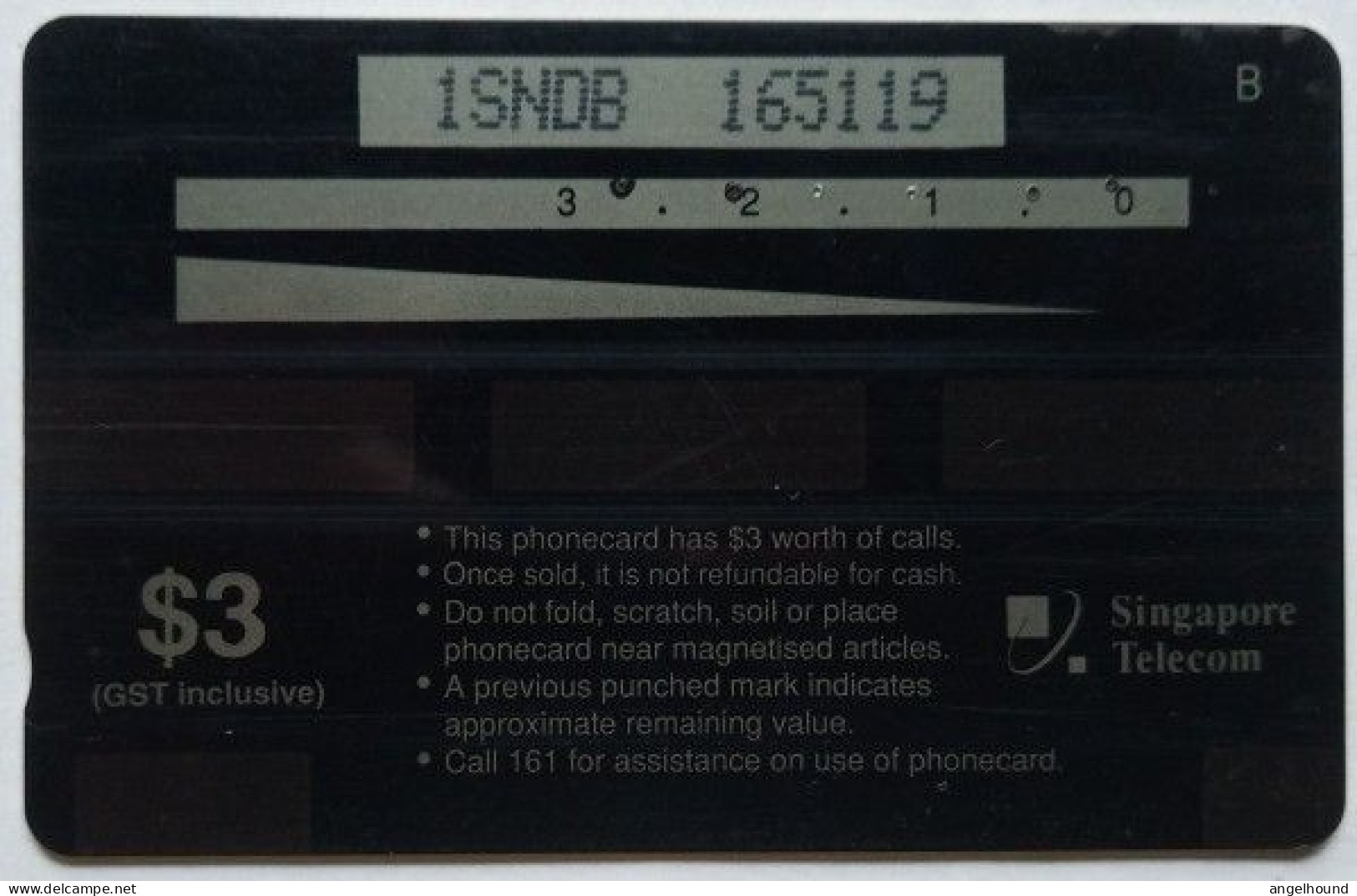 Singapore  $3  GPT  1SNDB - Total Network Digitalisation Singfapore 1994 - Singapour
