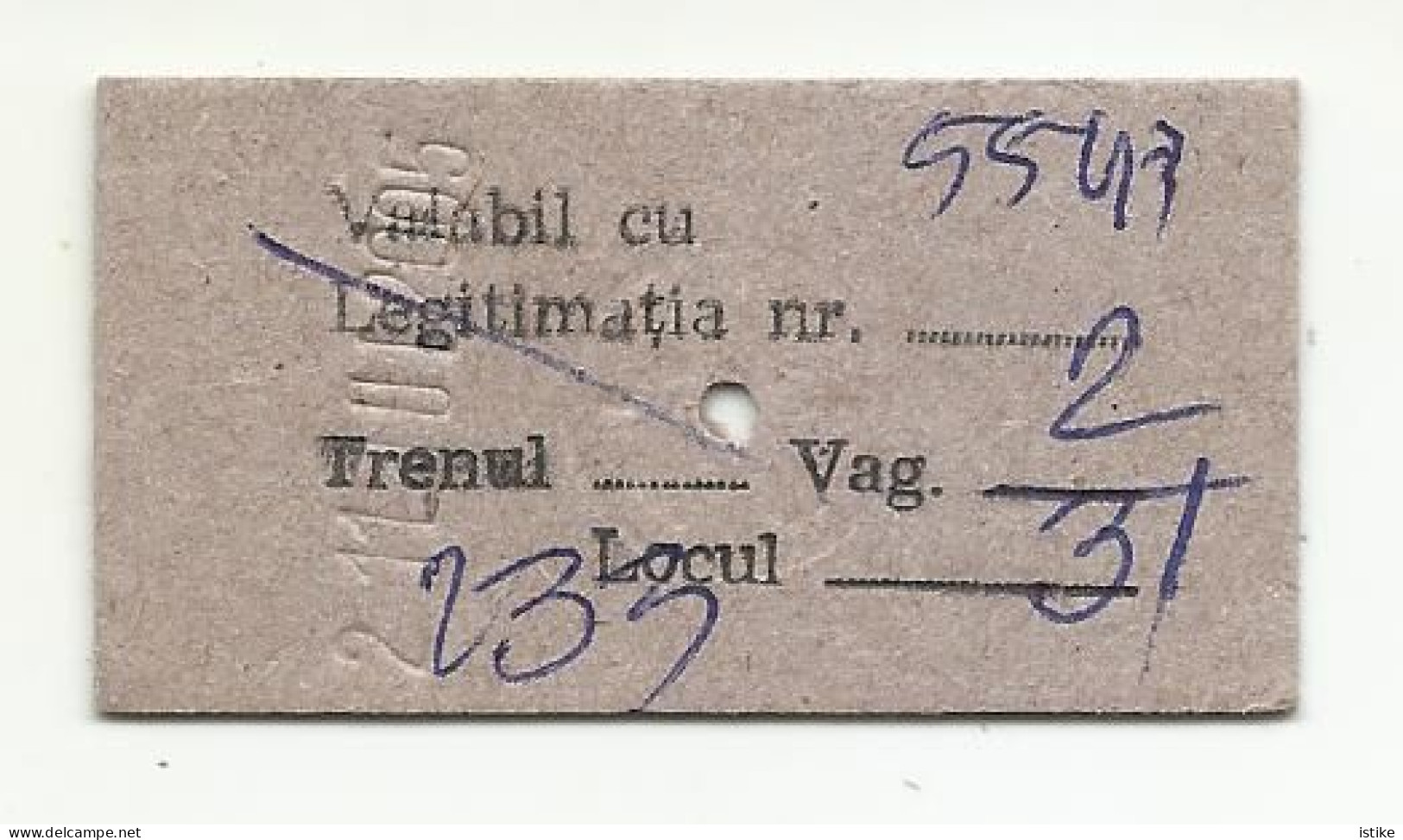 Romania, Intercity Ticket, Cluj - Salonta,  2005. - Europe
