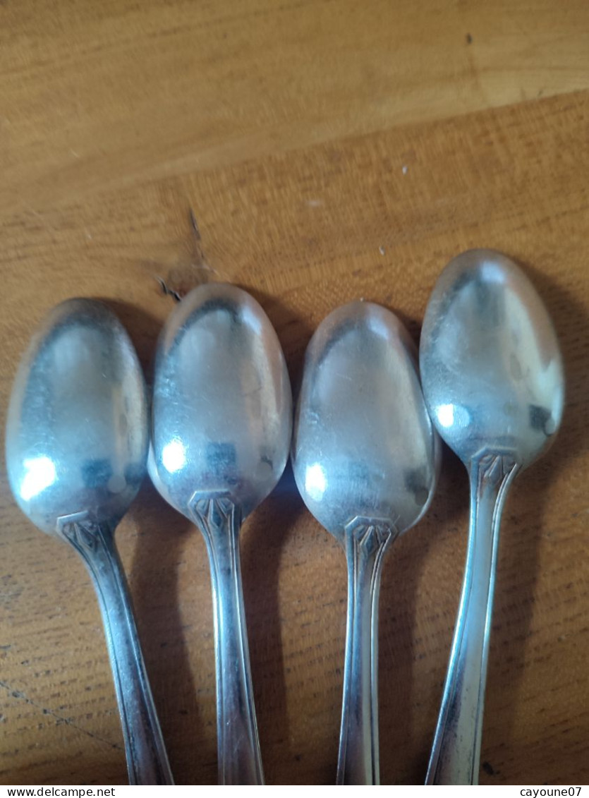 Argental  ménagère 36 pièces fourchette cuillères louche métal argenté art déco