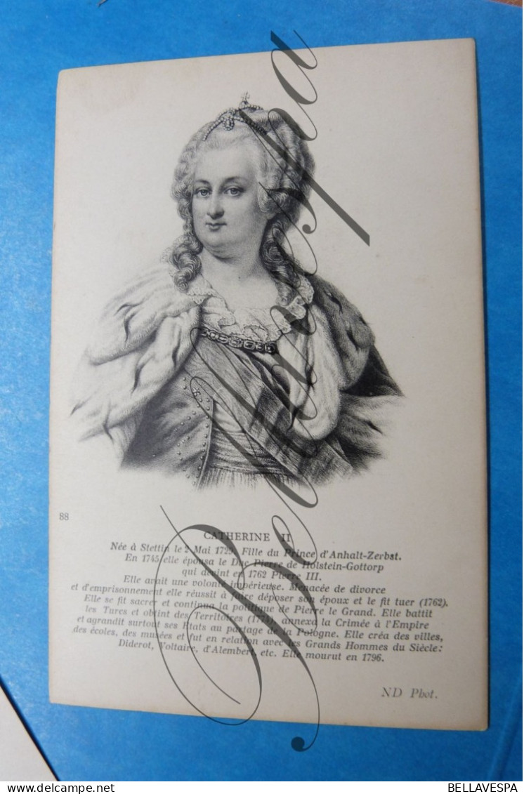 Beroemde historische  personen lot x 12 cpa postkaarten/cartes postales Femmes Hommes  Historique N.D. Phot.