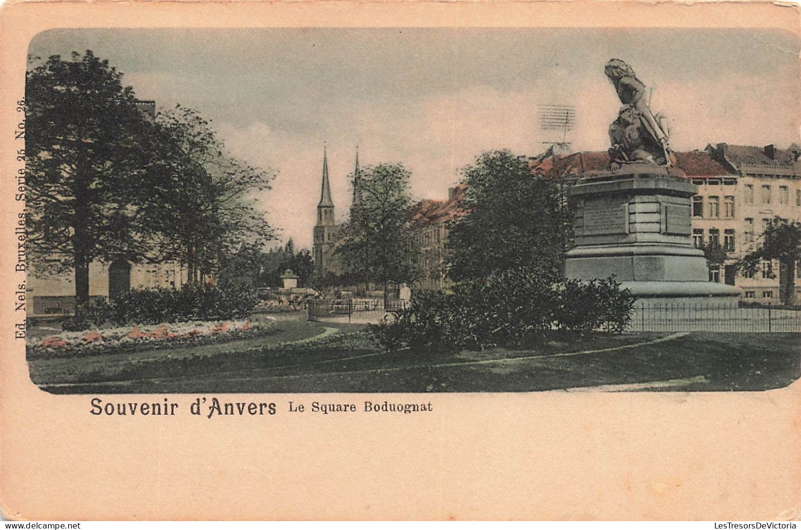 BELGIQUE - Anvers - Souvenir D'Anvers - Vue Sur Le Square Boduognat - Colorisé - Carte Postale Ancienne - Antwerpen