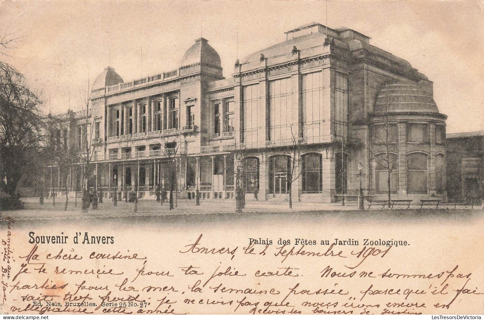 BELGIQUE - Anvers - Souvenir D'Anvers - Vue Générale Du Palais Des Fêtes Au Jardin Zoologique - Carte Postale Ancienne - Antwerpen