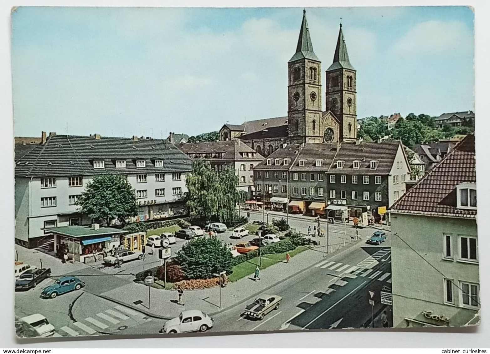 SCHWELM - Märkischer Platz Und Christuskirche - Allemagne - Automobile - Coccinelle - RARE - Schwelm