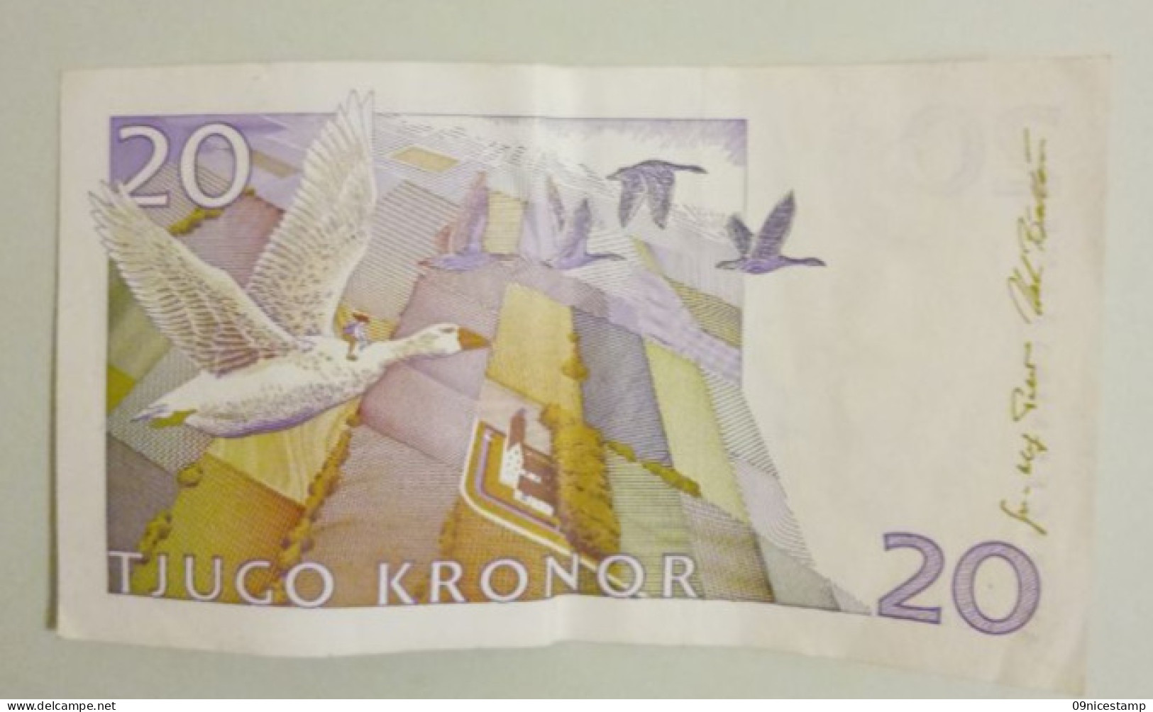 Sweden, Used; Old Value Of 20 Korona - Suède