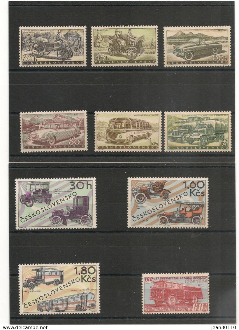 TCHÉCOSLOVAQUIE ANNÉES 1958/64 Véhicules Anciens** Cote : 17,00 € - Andere (Aarde)