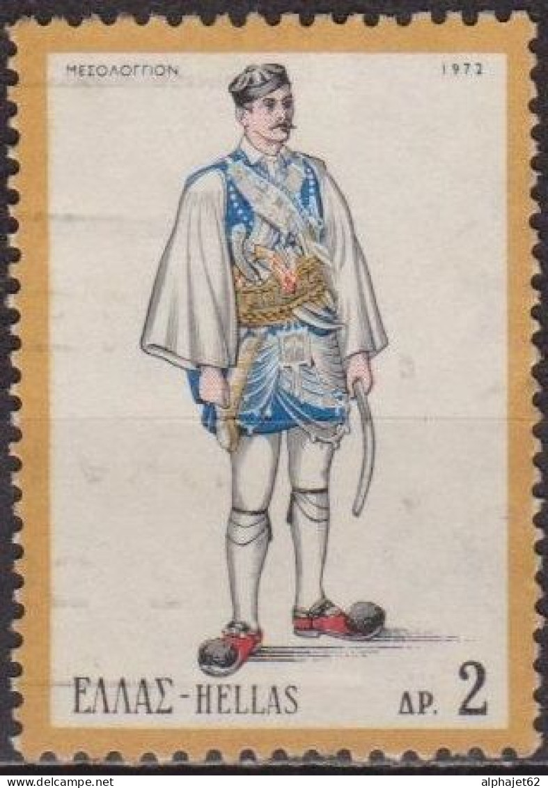 Costume Traditionnel - GRECE - Missolonghi - N° 1075 - 1972 - Usados