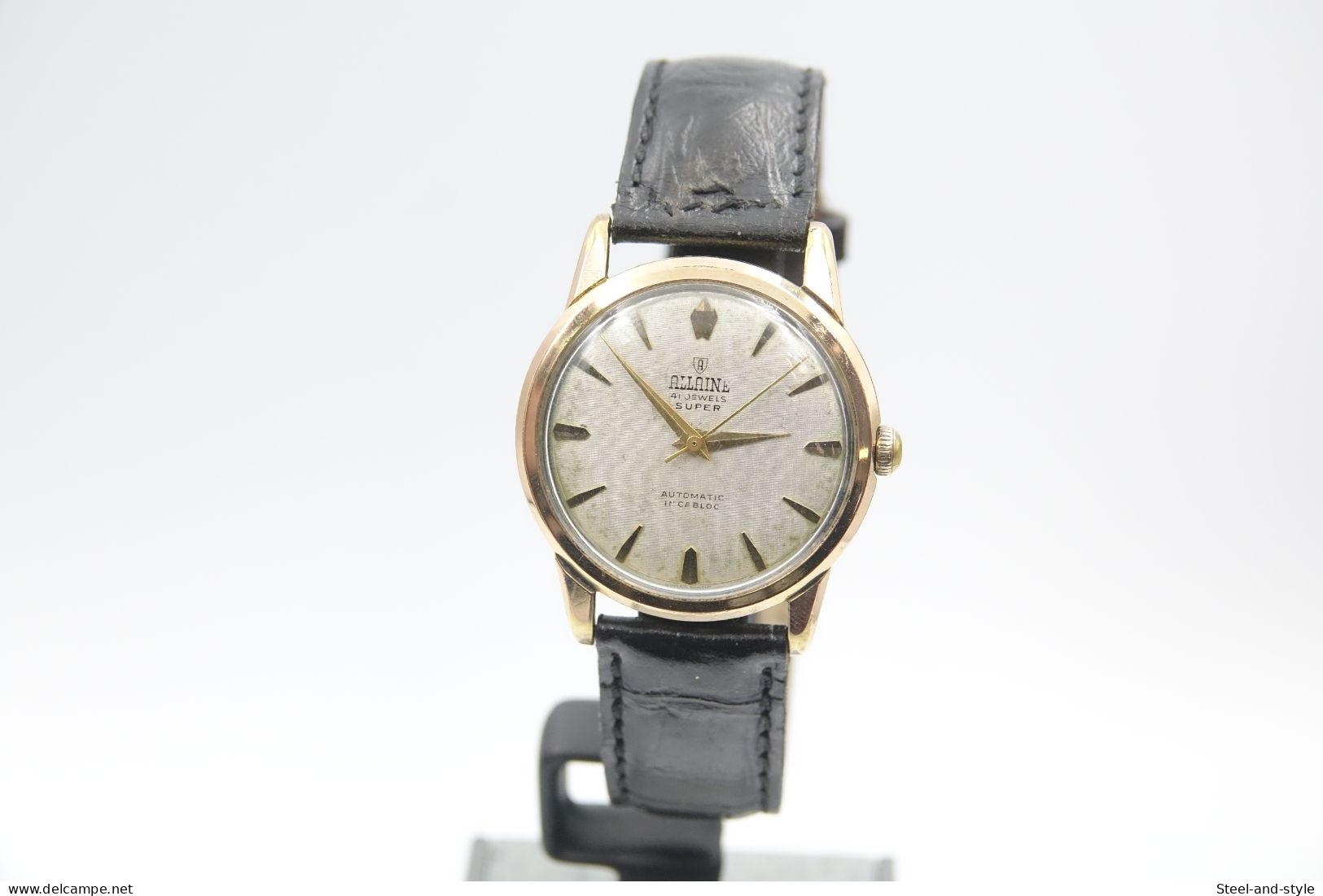 watches : ALLAINE 41 JEWELS SUPER AUTOMATIC - original 1960's - swiss made - running - excelent condition