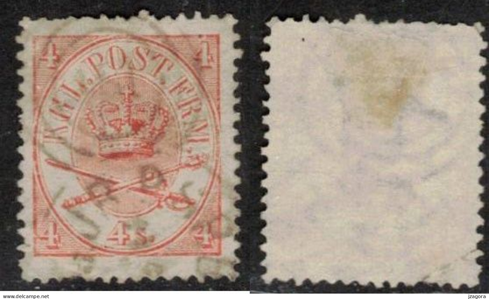 DENMARK DANMARK DÄNEMARK 1864 Mi 12 4s - Used Stamps