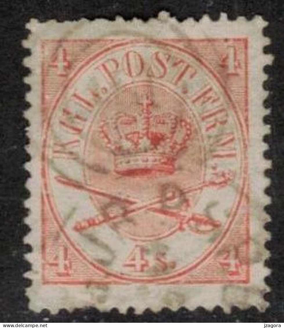 DENMARK DANMARK DÄNEMARK 1864 Mi 12 4s - Gebruikt