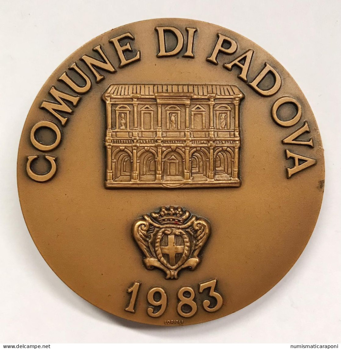 Comune Di Padova 1983 Angelo Beolco Ruzante Medaglia Opus Lorioli - Professionnels/De Société