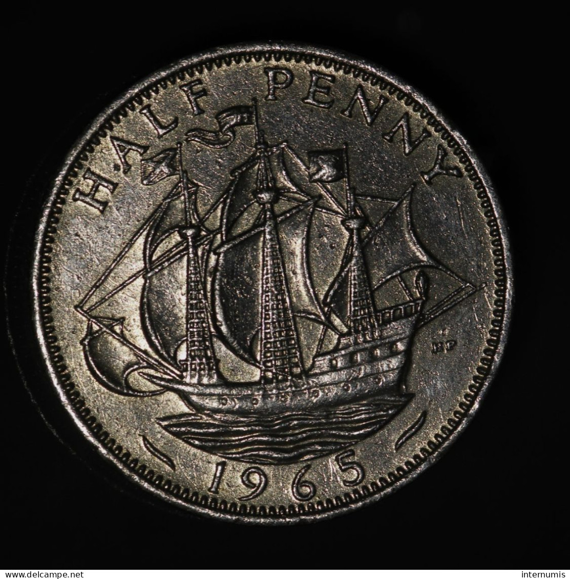 DOREE / GILDED : Grande-Bretagne / United Kingdom, Elizabeth II, Half Penny, 1965, , Bronze, TTB (EF),
KM#896, Sp.4158 - C. 1/2 Penny