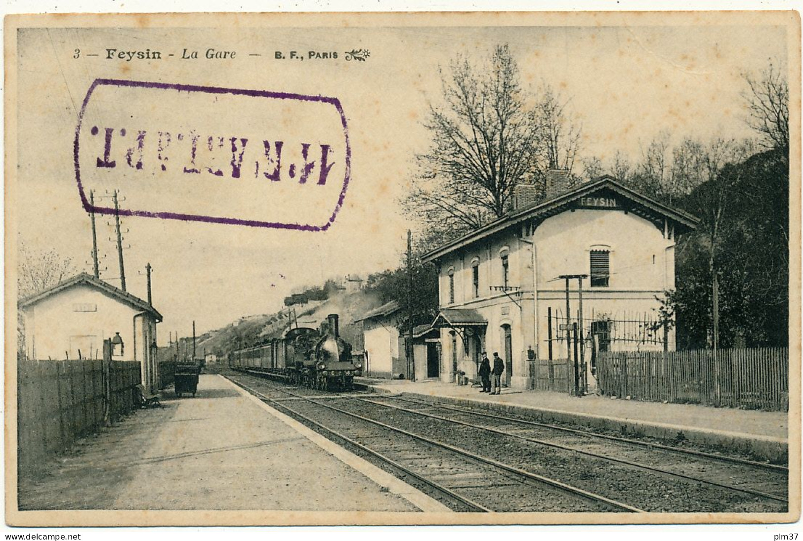 FEYSIN - La Gare, Cachet Militaire 11° Régiment D'Artillerie - Feyzin