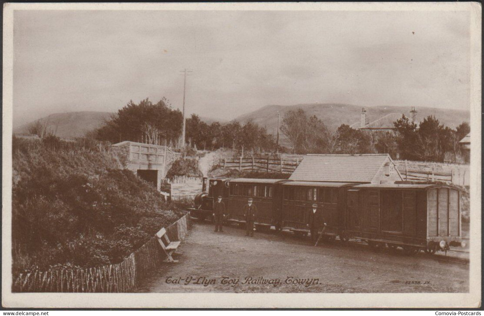 Tal-y-Llyn Toy Railway, Towyn, Denbighshire, 1921 - Valentine's RP Postcard - Denbighshire