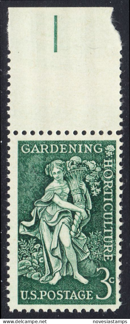 !a! USA Sc# 1100 MNH SINGLE W/ Top Margin - Gardening - Unused Stamps