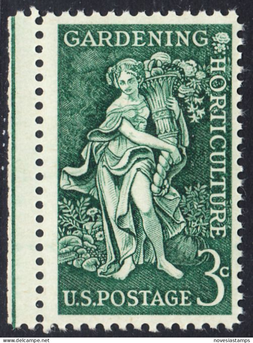 !a! USA Sc# 1100 MNH SINGLE W/ Left Margin - Gardening - Unused Stamps