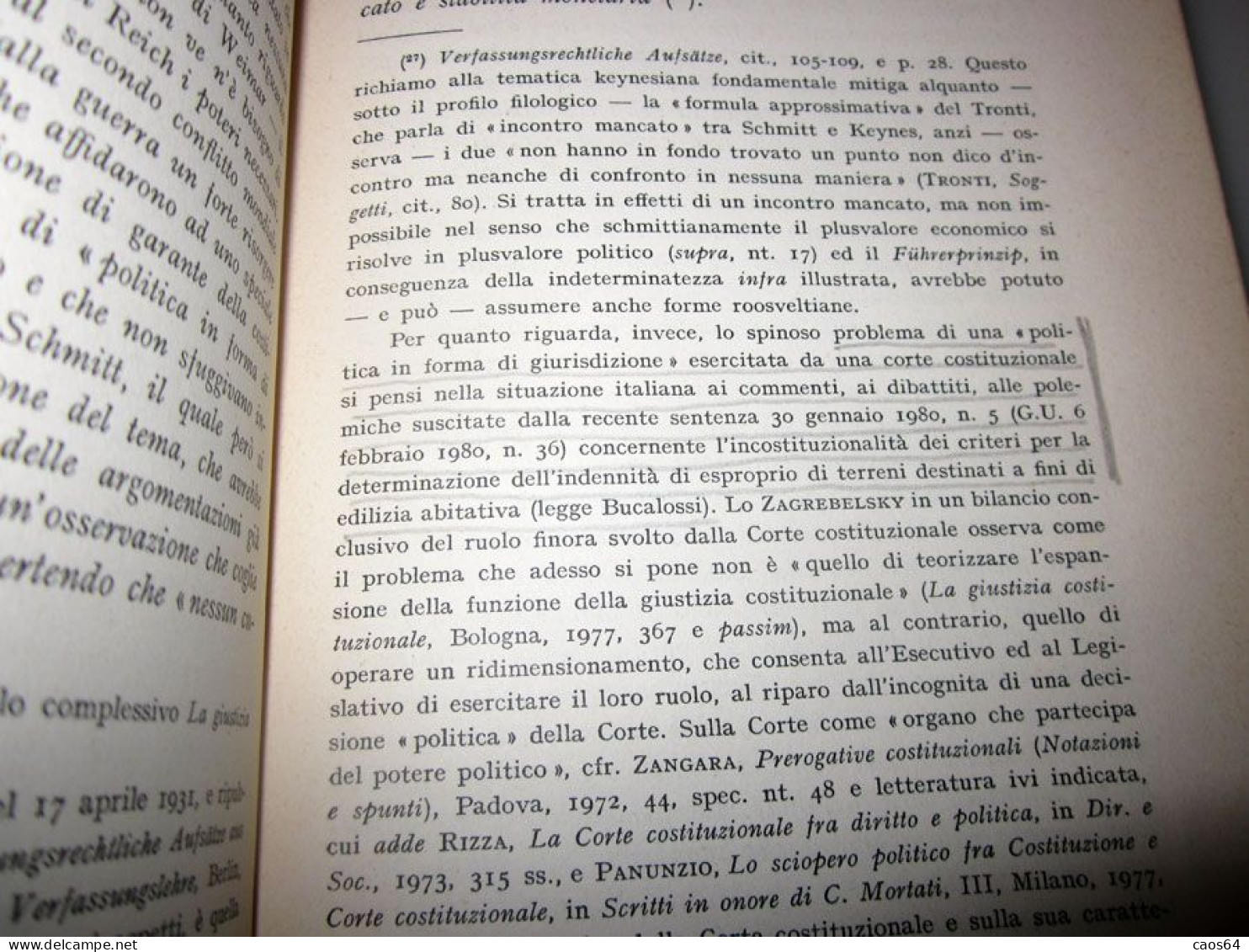 Il Custode Della Costituzione Carl Schmitt Giuffrè 1981 - Histoire, Biographie, Philosophie