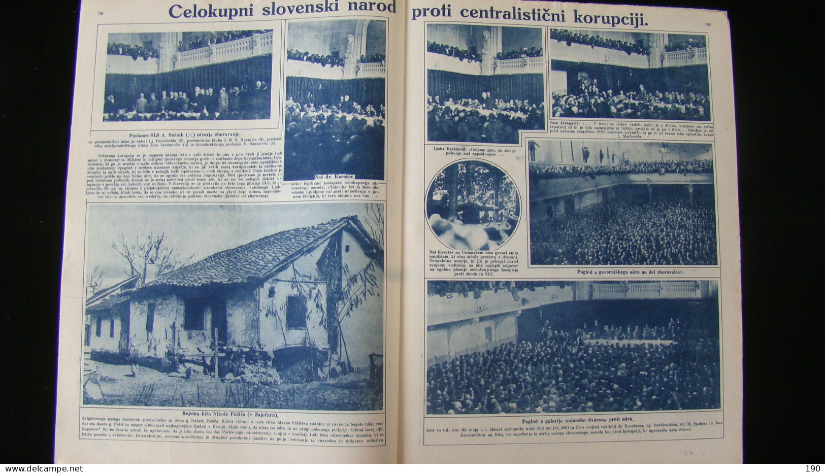 Newspaper Priloga Ilustrirani Slovenec, Voditelj In Ljubljenec Slovenskega Naroda Dr.Anton Korosec. - Langues Slaves