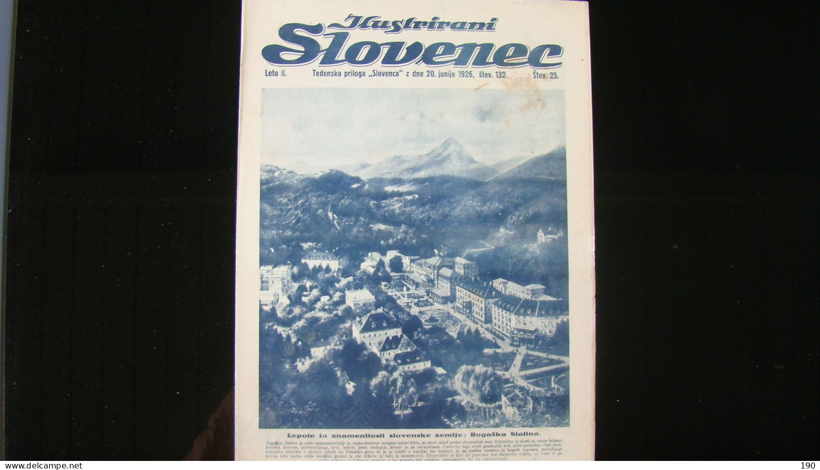 Newspaper Priloga Ilustrirani Slovenec, Lepote In Znamenitosti Slovenske Zemlje :Rogaska Slatina. - Slavische Talen