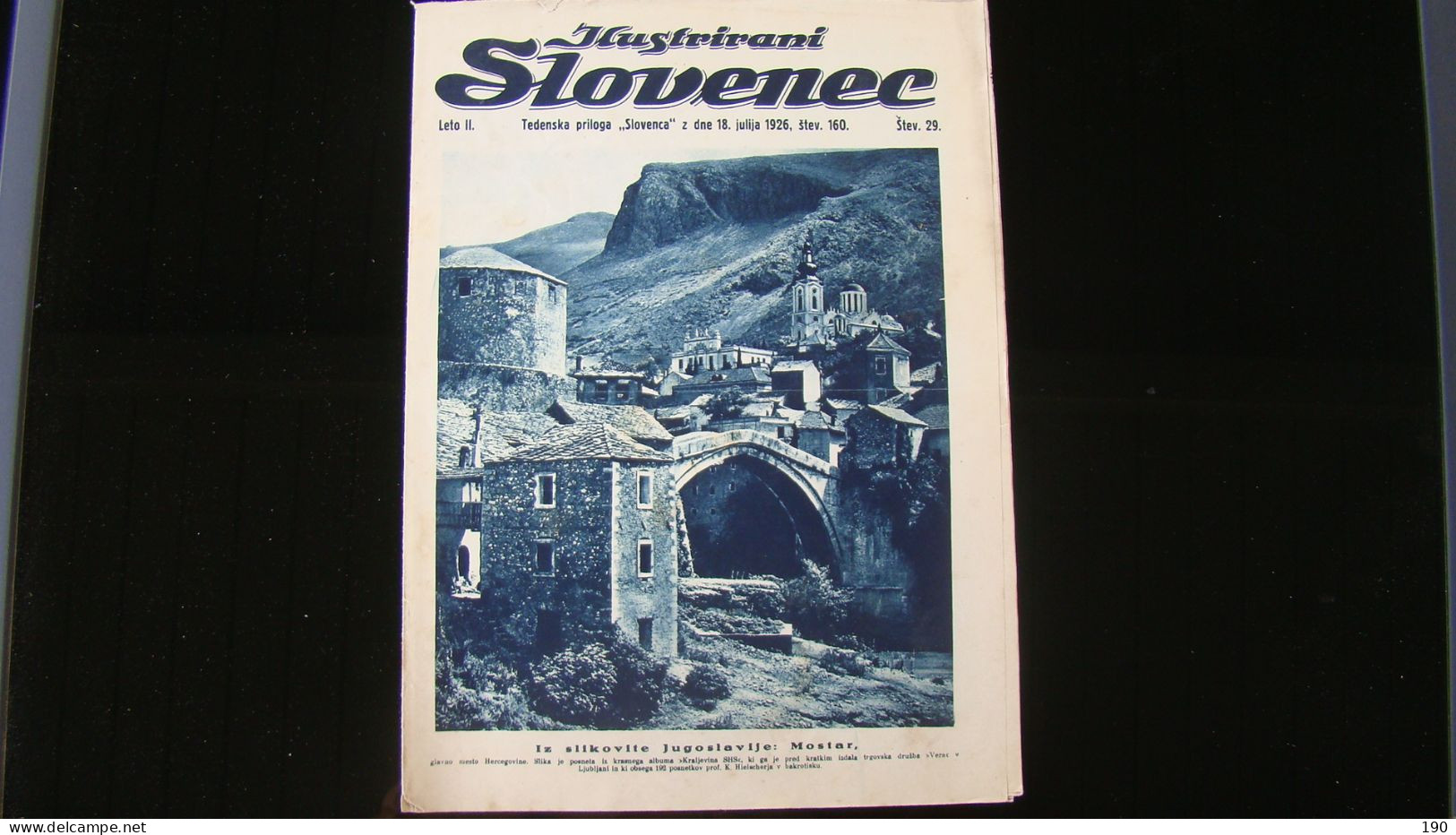 Newspaper Priloga Ilustrirani Slovenec, Iz Slikovite Jugoslavije:Mostar. - Slav Languages