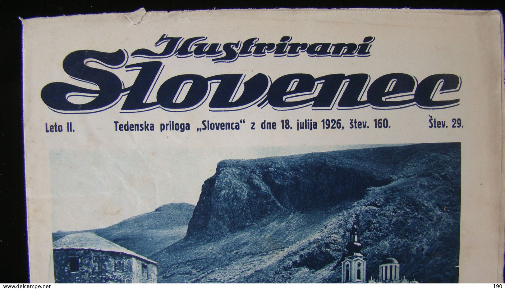 Newspaper Priloga Ilustrirani Slovenec, Iz Slikovite Jugoslavije:Mostar. - Idiomas Eslavos