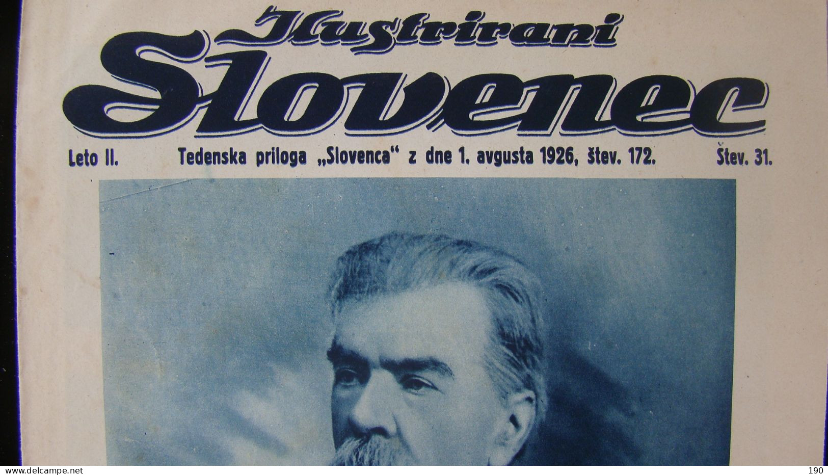 Newspaper Priloga Ilustrirani Slovenec, Dr.Fran Miklosic. - Slawische Sprachen