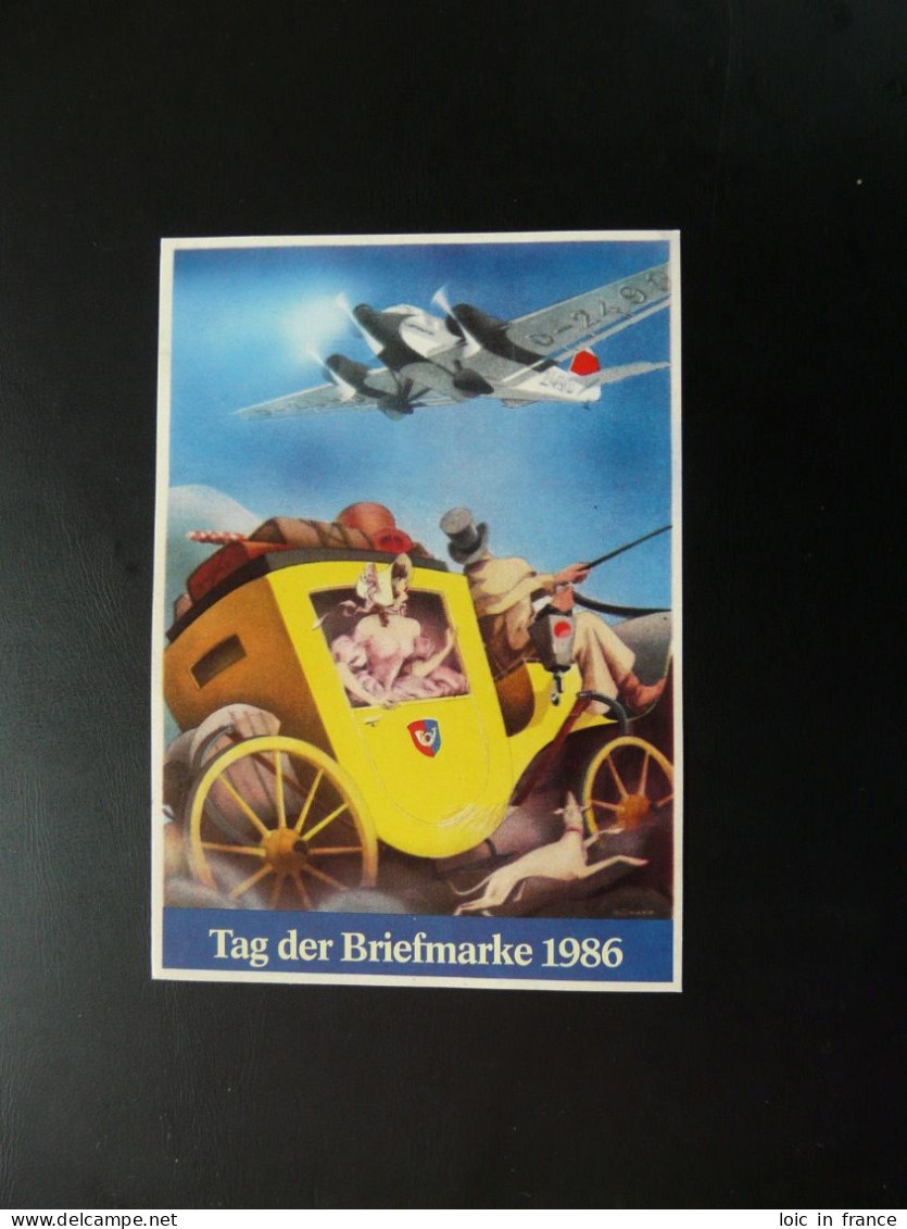 Entier Postal Stationery Card Aviation Tag Der Briefmarke Sindelfingen 1986 - Cartes Postales Privées - Oblitérées