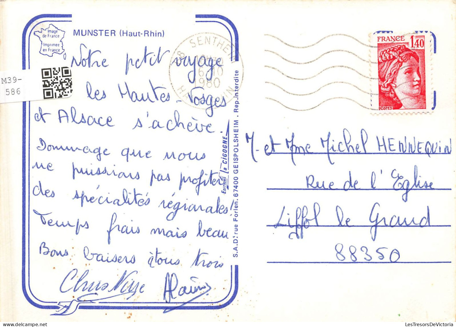FRANCE - Munster - Bons Baisers De Munster - Multivues - Colorisé - Carte Postale - Munster