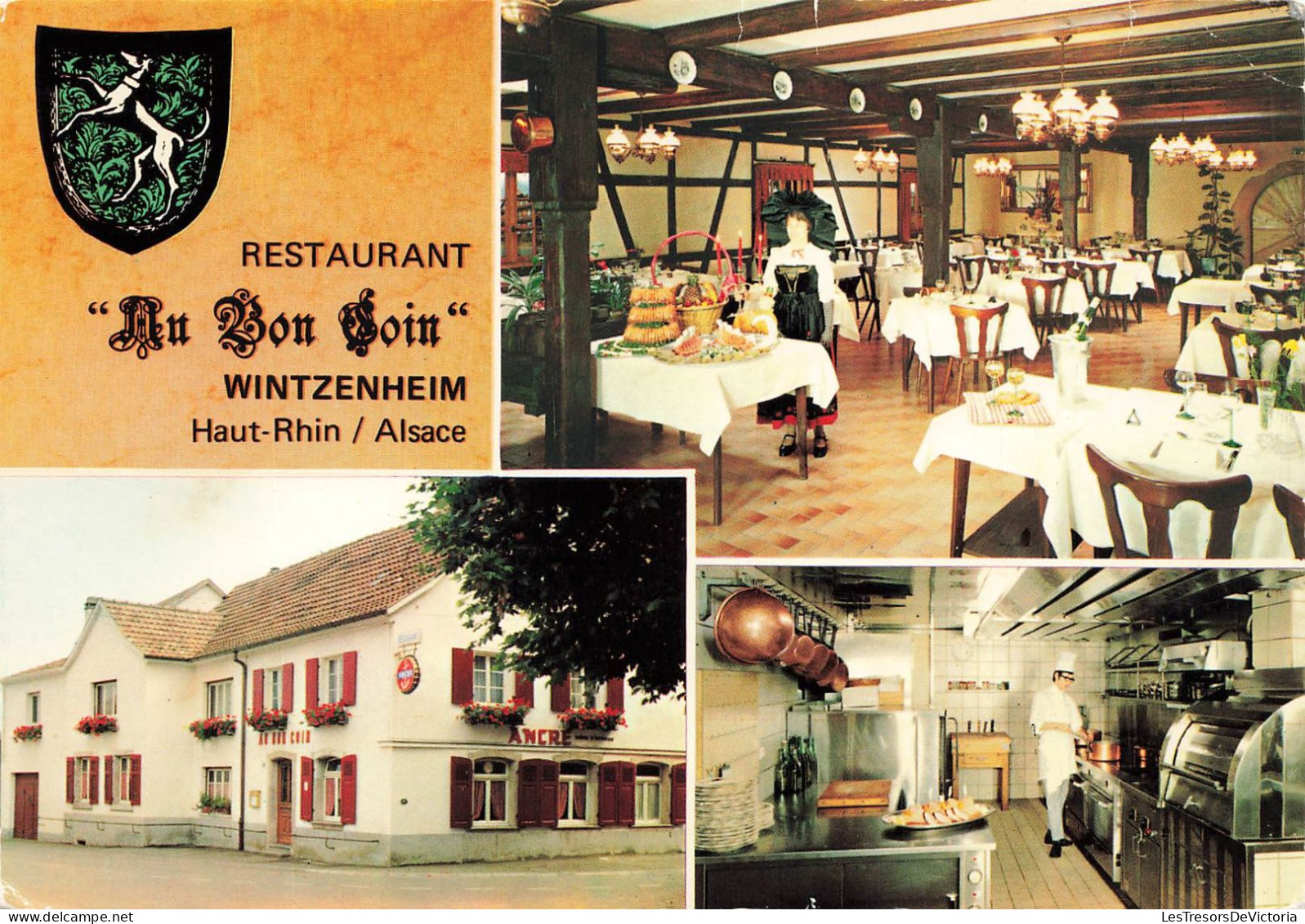 FRANCE - Wintzenheim - Restaurant Au Bon Coin - Multivues - Colorisé - Carte Postale - Wintzenheim