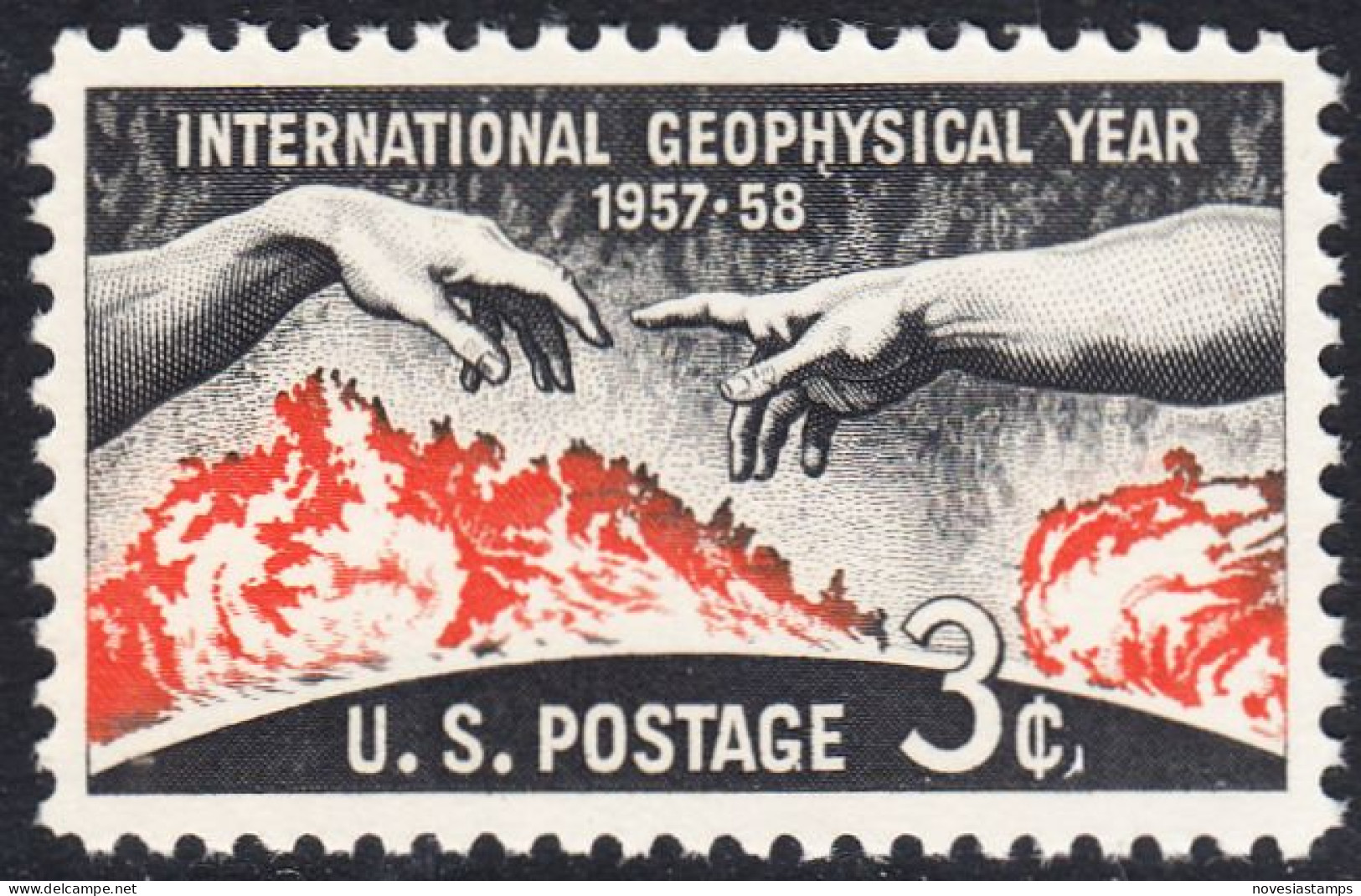 !a! USA Sc# 1107 MNH SINGLE (a3) - Geophysical Year - Unused Stamps