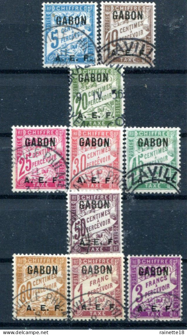 Gabon   Taxes     1/11  Oblitérés - Timbres-taxe