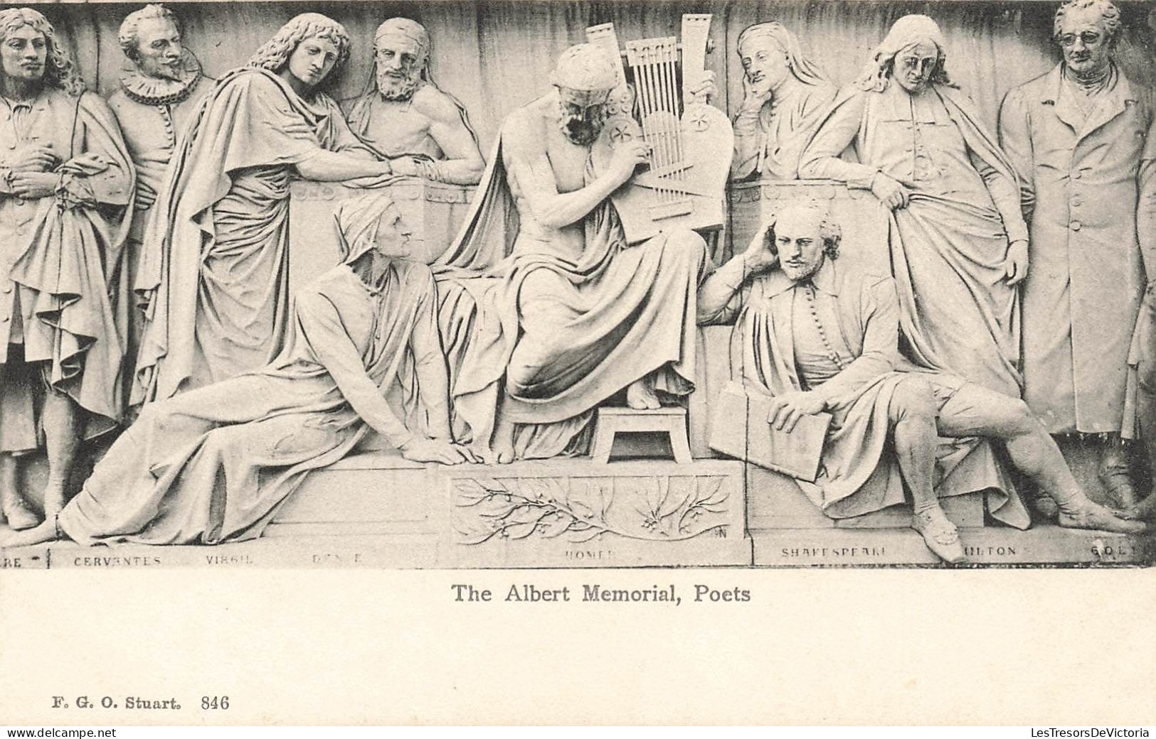 ROYAUME-UNI - The Albert Memorial Poets - Carte Postale Ancienne - Andere & Zonder Classificatie