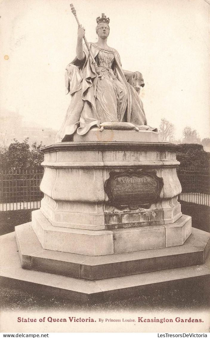 ROYAUME-UNI - Statue Of Queen Victoria - Kensigton Gardens - Carte Postale Ancienne - Autres & Non Classés