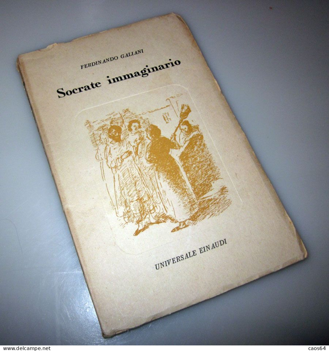 Socrate Immaginario Ferdinando Galiani Einaudi 1943 - Alte Bücher