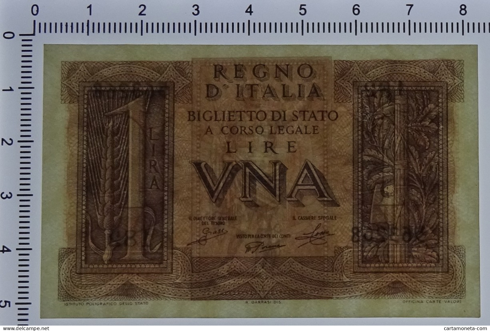 1 LIRA BIGLIETTO DI STATO FASCIO 14/11/1939 FDS-/FDS - Andere