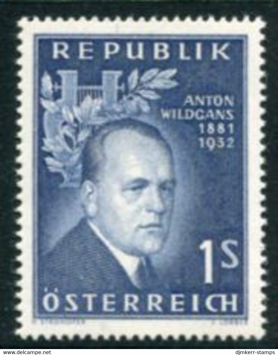 AUSTRIA 1957 Wildgans Death Anniversary MNH / **.  Michel 1033 - Ungebraucht