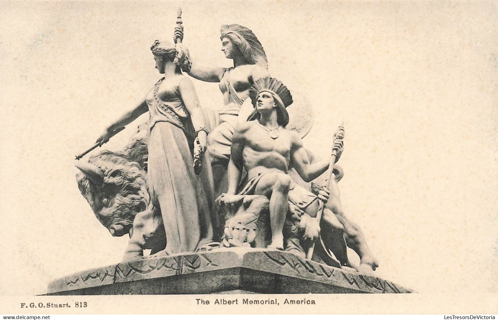 ROYAUME-UNI - The Albert Memorial Amercia - Carte Postale Ancienne - Autres & Non Classés