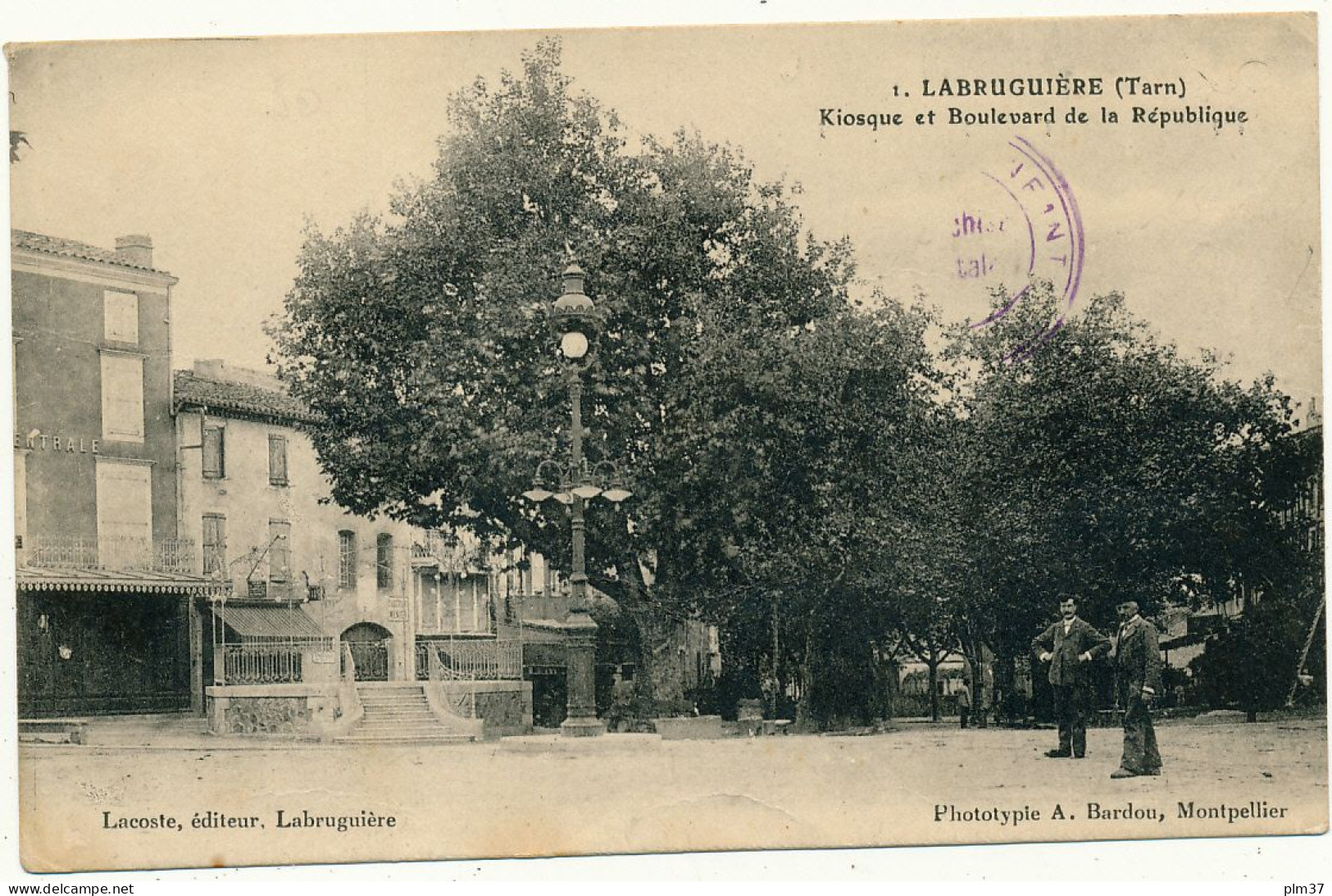 LABRUGUIERE - Kiosque Et Boulevard De La République - Labruguière