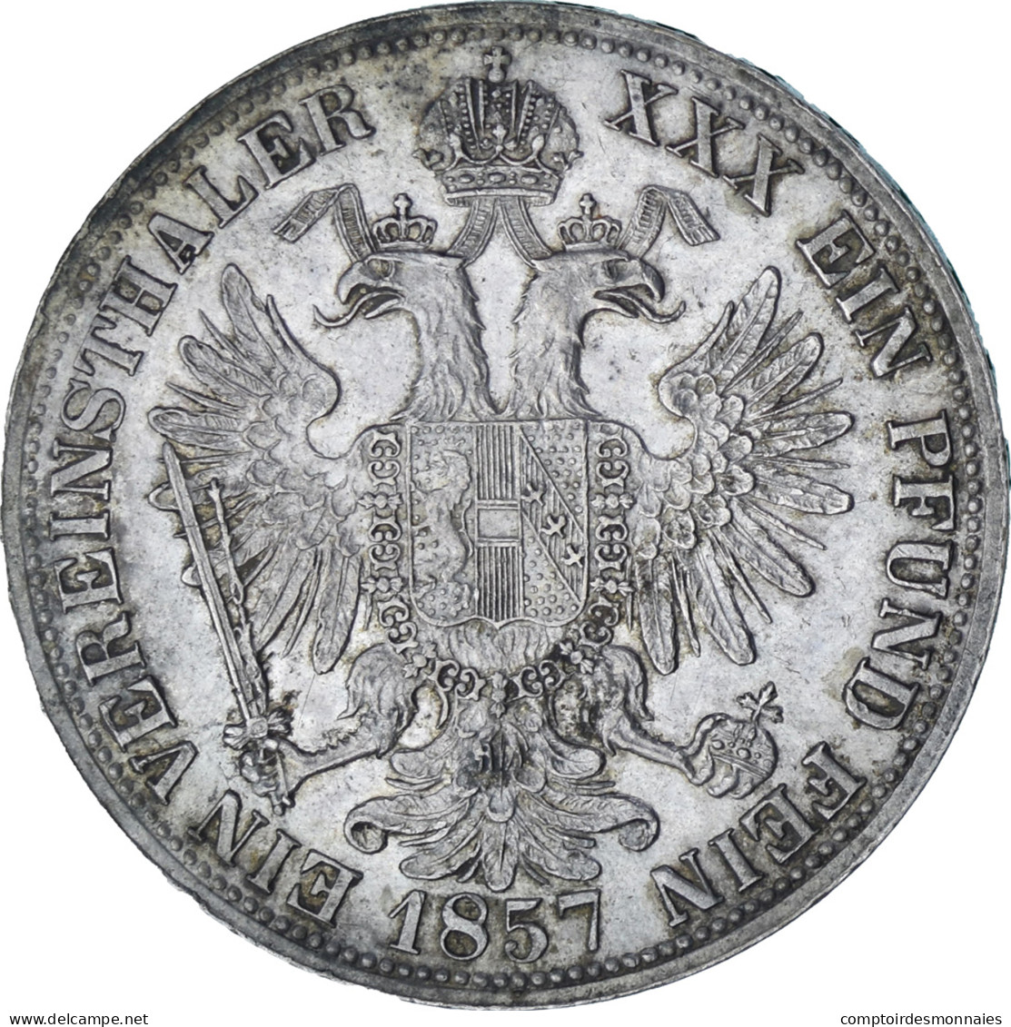 Autriche, Franz Joseph I, 1 Thaler, 1857, Vienna, Argent, SUP+, KM:2244 - Autriche