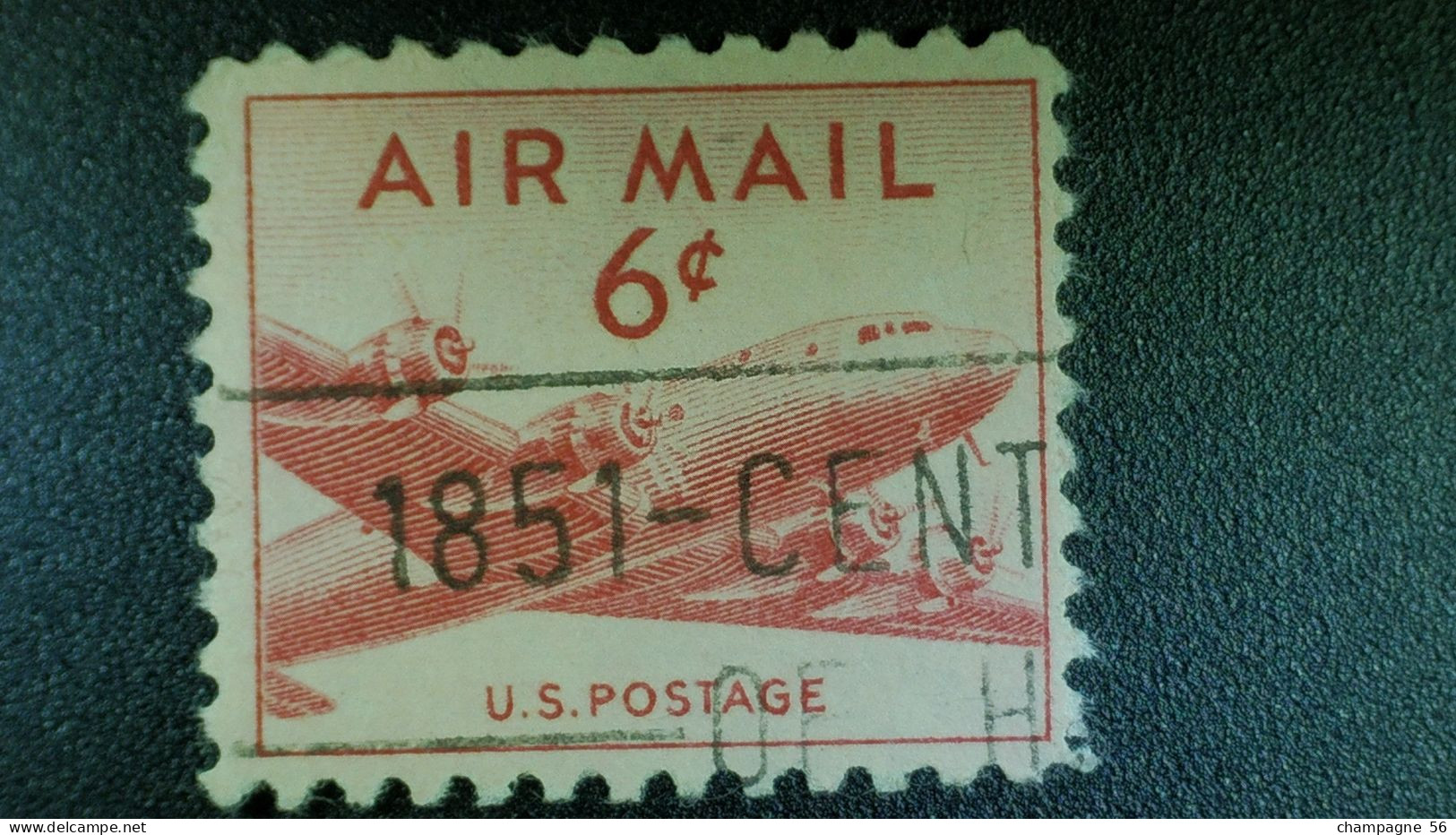 1947 / 1949 N° 35 DOUGLAS DC 4  OBLIT - 2a. 1941-1960 Used