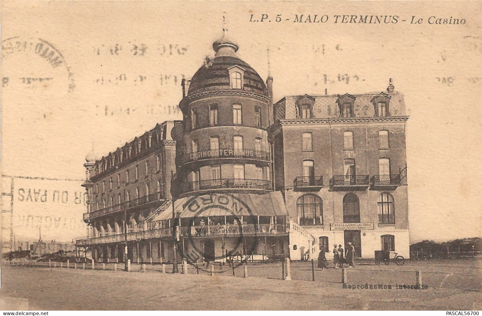 CPA MALO LES BAINS ***RARE*** HOTEL TERMINUS LE CASINO - EDITEUR LUCIEN POLLET - Malo Les Bains