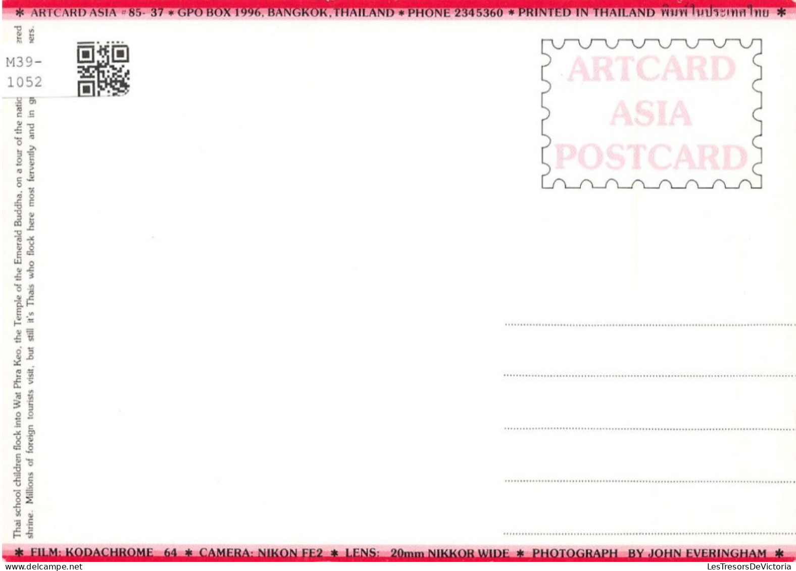 THAÏLANDE - Art Card Asia Postcard - Bangkok - Carte Postale - Thaïlande