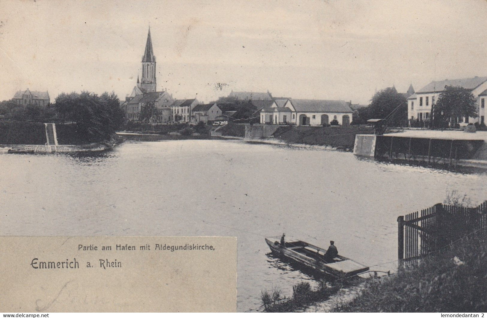 Emmerich Am Rhein - Partie Am Hafen Mit Aldegundiskirche - Emmerich