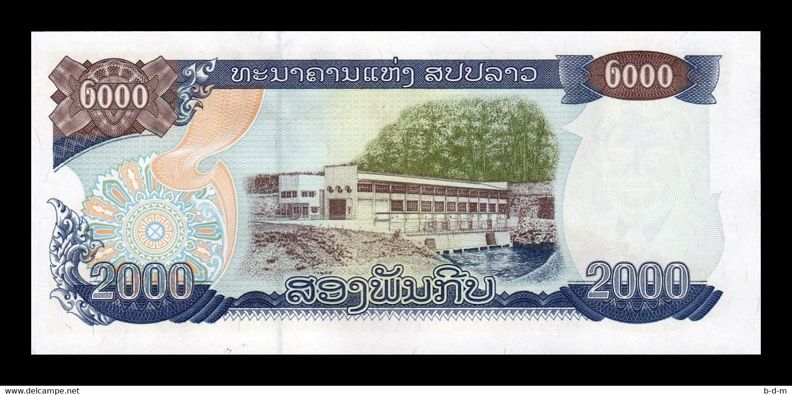 Laos Lao  2000 Kip 2003 Pick 33b Sc Unc - Laos