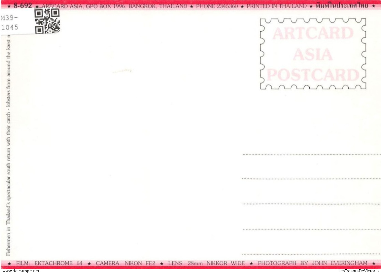 THAÏLANDE - Artcard Asia - Bangkok - Asia - Thailand - Carte Postale - Tailandia