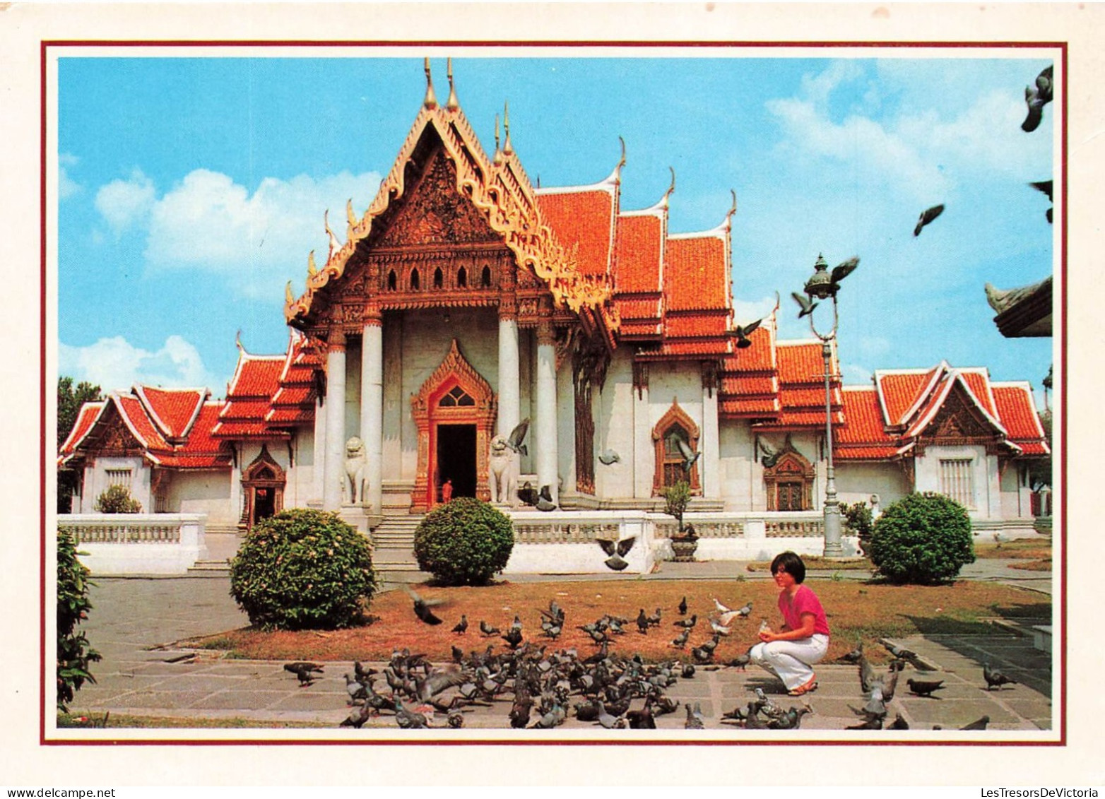 THAÏLANDE - Wat Benchamabophitr (Marble Temple) Bangkok Thailand - Carte Postale - Thaïlande