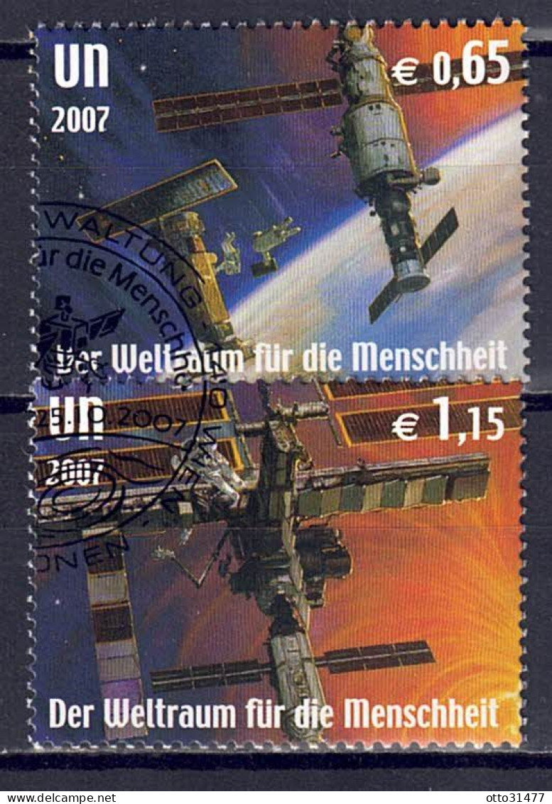 UNO Wien 2007 - 50 Jahre Weltraumfahrt, Nr. 518 - 519, Gestempelt / Used - Oblitérés