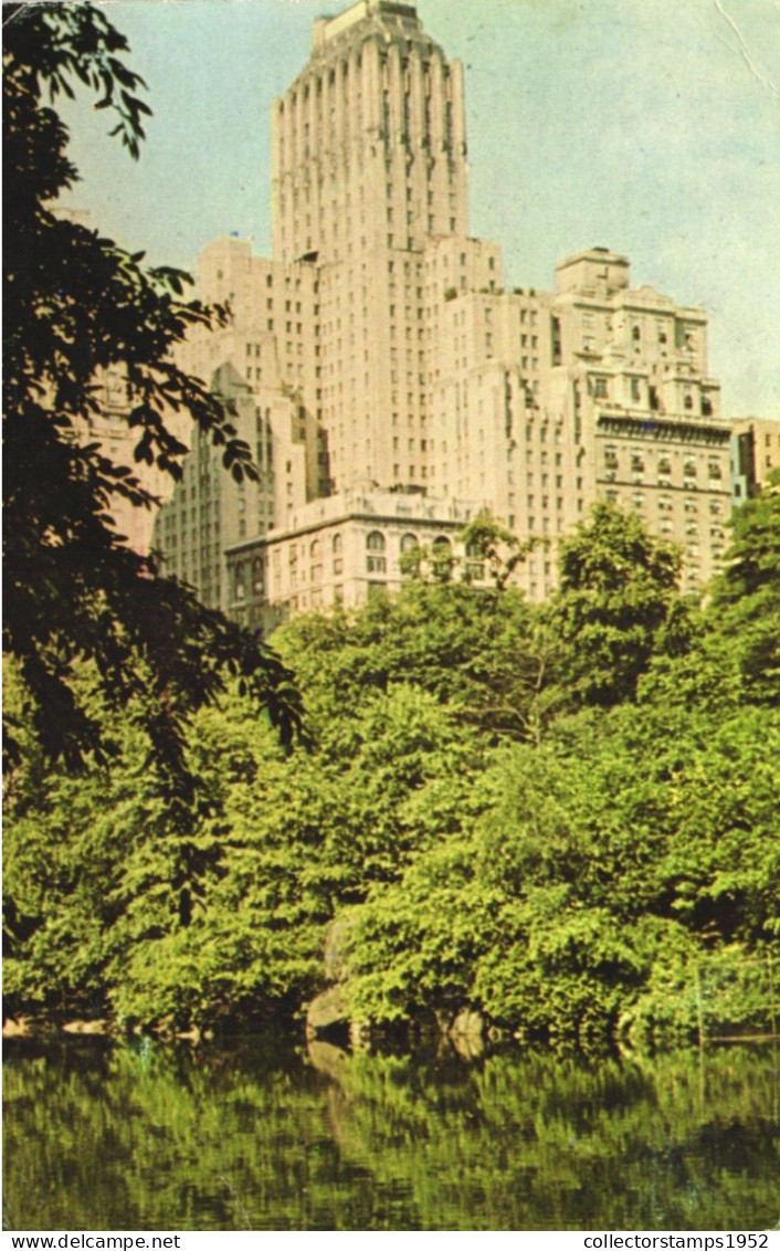 NEW YORK, CENTRAL PARK, ARCHITECTURE, UNITED STATES, POSTCARD - Central Park