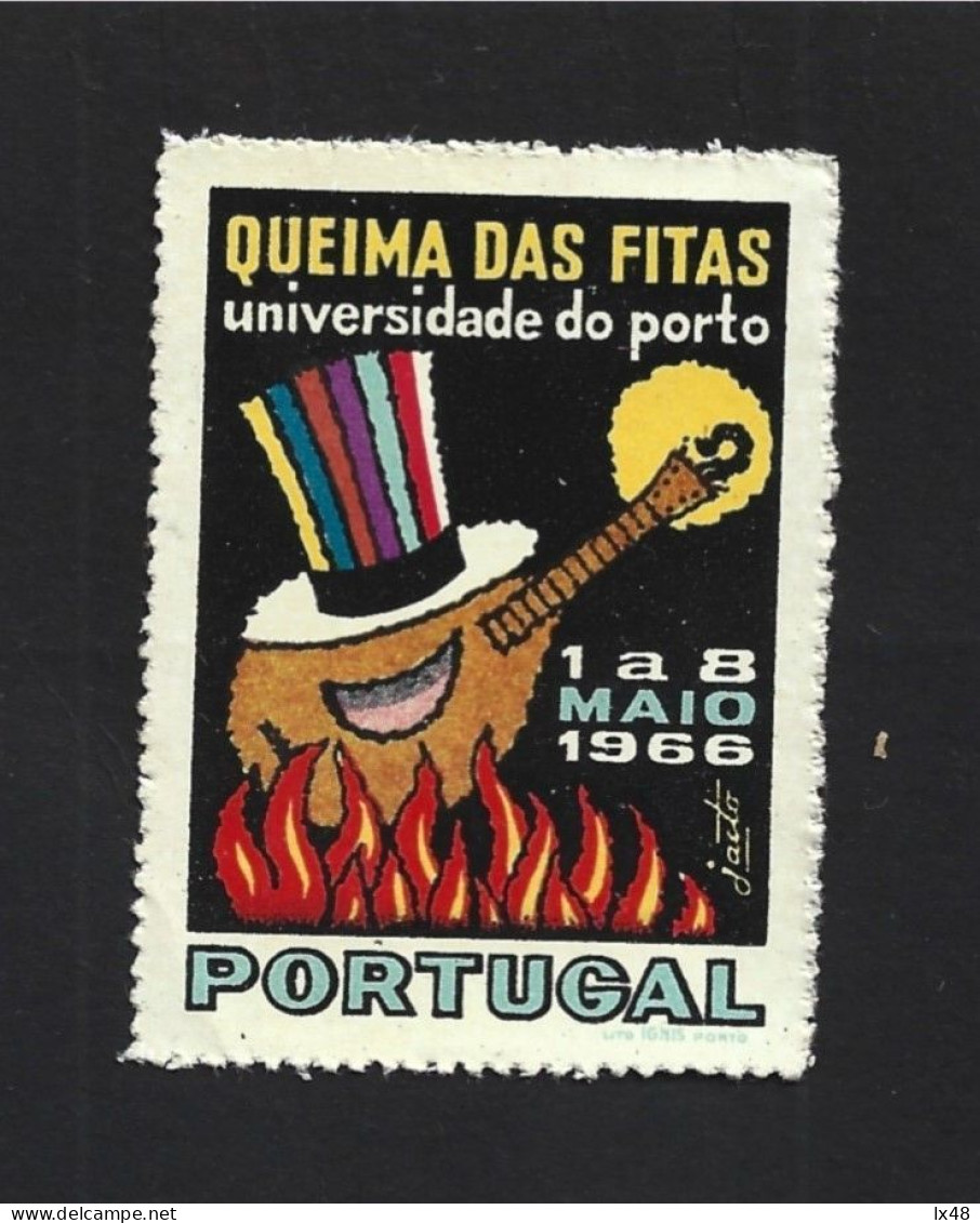 Vignette Of Queima Das Fitas At University Of Porto 1966. Guitar. Hat.Vinheta Da Queima Das Fitas Da Universidade Do Por - Emissions Locales