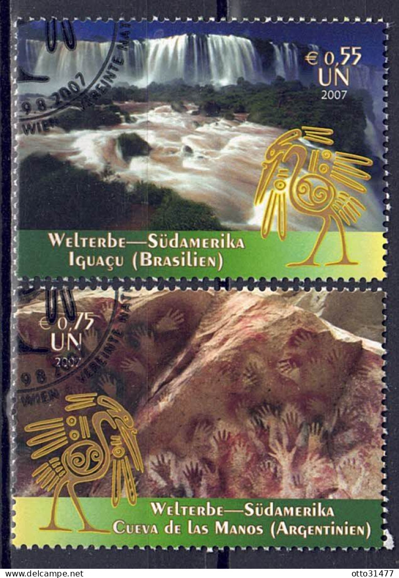 UNO Wien 2007 - UNESCO-Welterbe, Nr. 504 - 505, Gestempelt / Used - Used Stamps